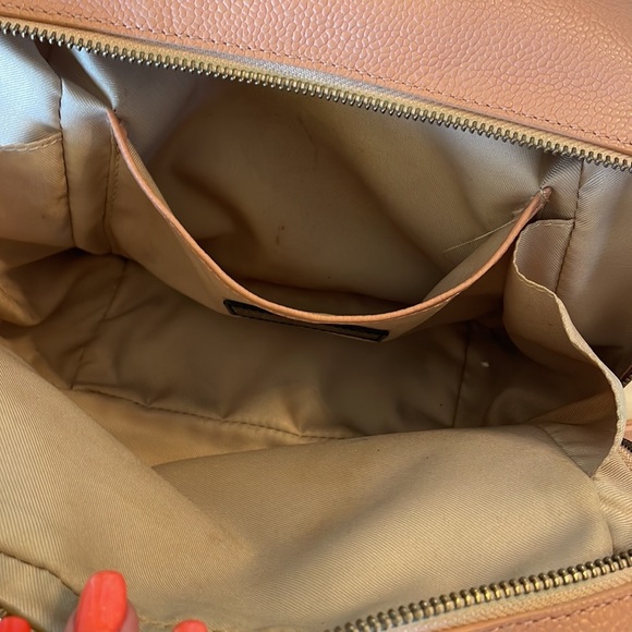 Vittoria Napoli crossbody / handbag Med lots space genuine leather peach rose - Picture 5 of 16